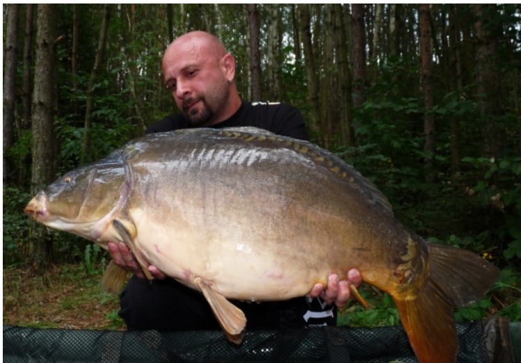 Kapr chycený na Prehistoric boilie 20 mm